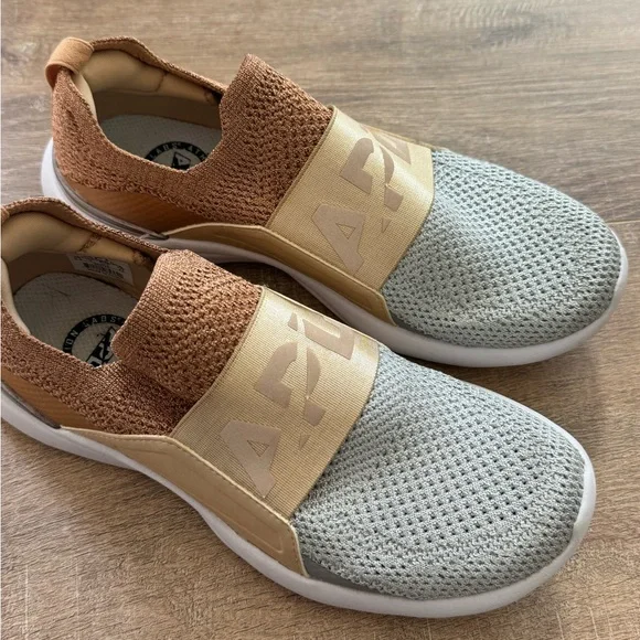 APL Techbloom Bliss Running Walking Shoes Rose Gold/ Champagne - Picture 4 of 7